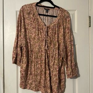 Boho style Chaps blouse 3x